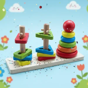 Rainbow Shape Sorting Toy-3 Column