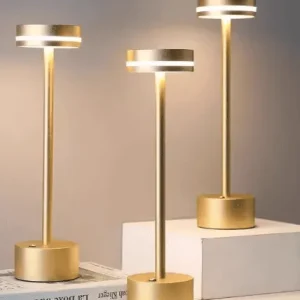 Brass LED Desk Lamp-Rechargeable & Cordless
