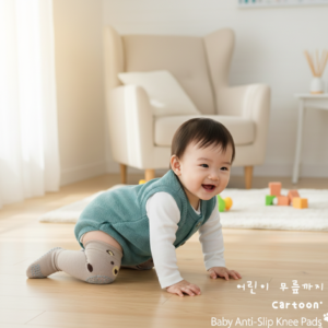 1 Pair Cute Cartoon Baby Anti-Slip Knee Pads Leggings Socks